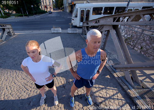 Image of couple jogging