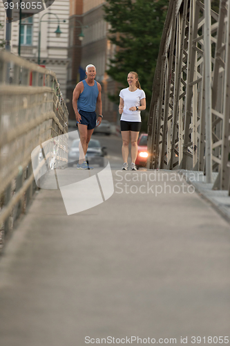 Image of couple jogging