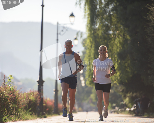 Image of couple jogging