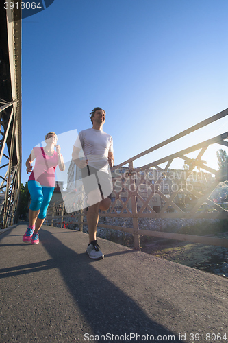 Image of couple jogging