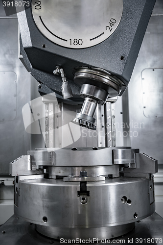 Image of Metalworking CNC milling machine.