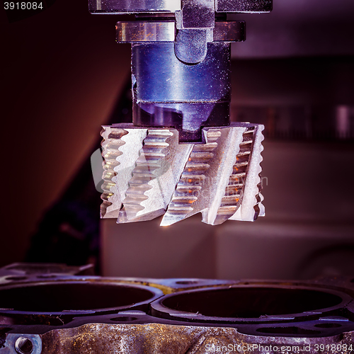 Image of Metalworking CNC milling machine.