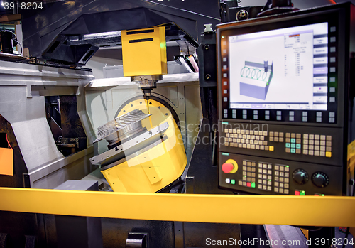 Image of Metalworking CNC milling machine.