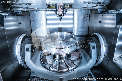 Image of Metalworking CNC milling machine.