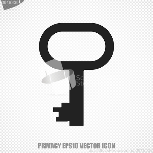 Image of Privacy vector Key icon. Modern flat design.