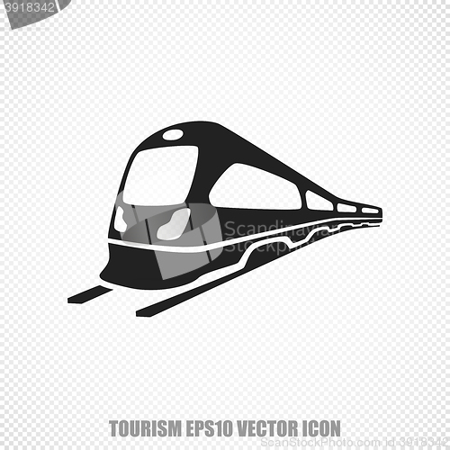 Image of Travel vector Train icon. Modern flat design.