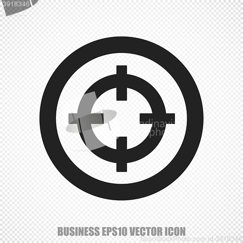 Image of Business vector Target icon. Modern flat design.