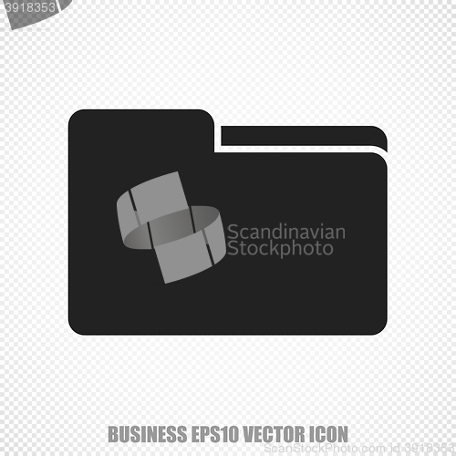 Image of Finance vector Folder icon. Modern flat design.