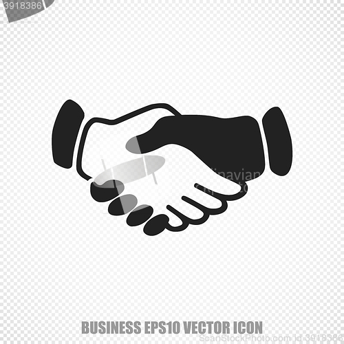 Image of Business vector Handshake icon. Modern flat design.