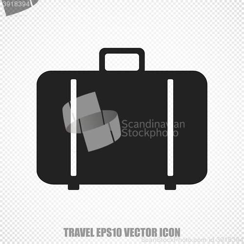 Image of Vacation vector Bag icon. Modern flat design.