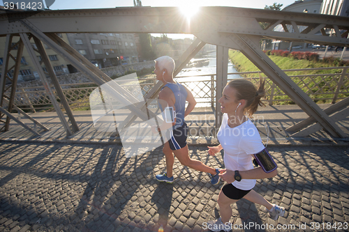 Image of couple jogging