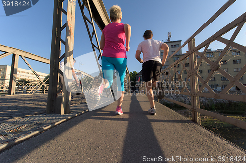 Image of couple jogging