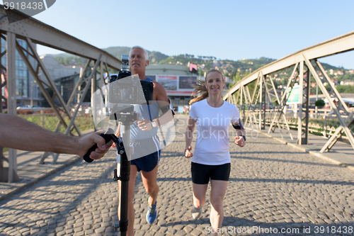 Image of couple jogging