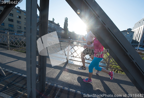 Image of couple jogging