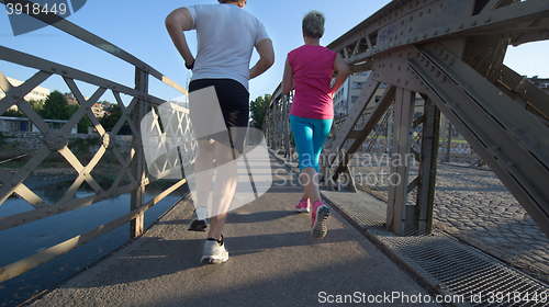 Image of couple jogging