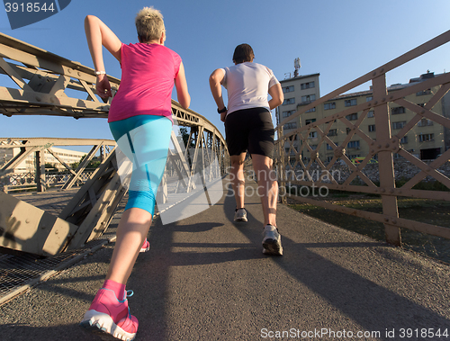 Image of couple jogging