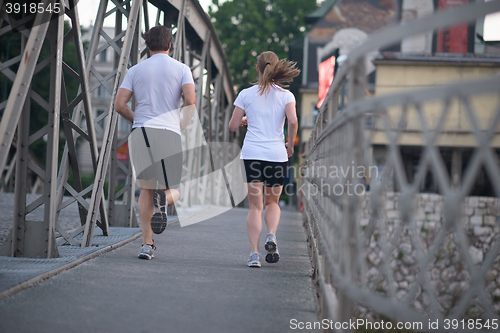 Image of couple jogging