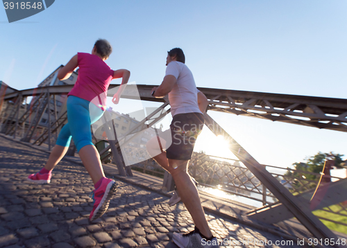 Image of couple jogging