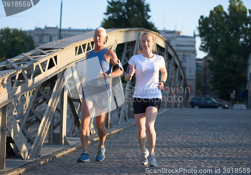 Image of couple jogging