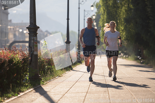 Image of couple jogging