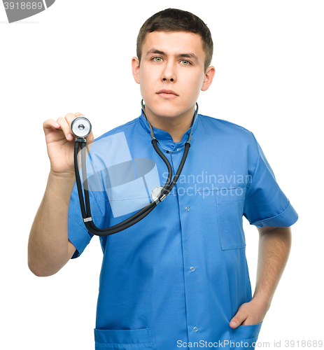 Image of Portrait of a young surgeon intern