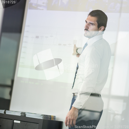 Image of Business presentation on corporate meeting.