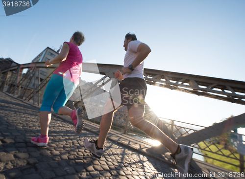 Image of couple jogging