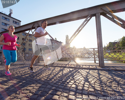 Image of couple jogging