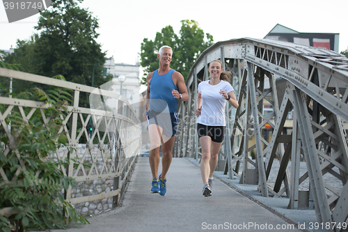 Image of couple jogging