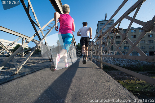 Image of couple jogging