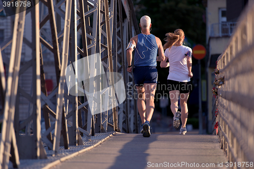 Image of couple jogging