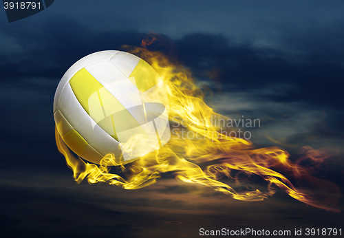 Image of flying fiery ball