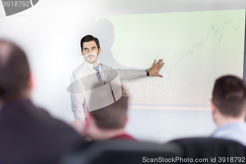 Image of Business presentation on corporate meeting.