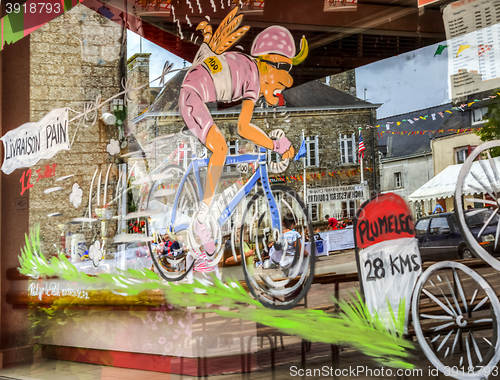 Image of Funny Window Shop Decoration - Tour de France 2015