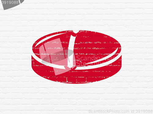 Image of Healthcare concept: Pill on wall background