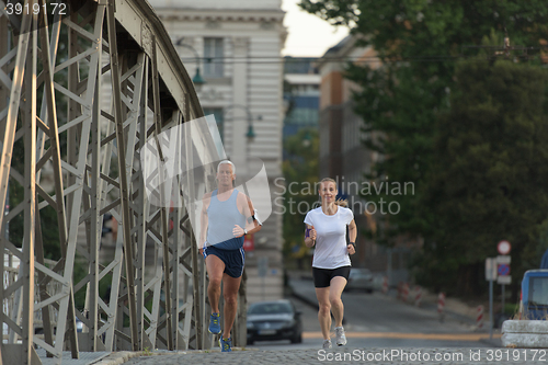 Image of couple jogging