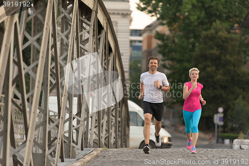 Image of couple jogging