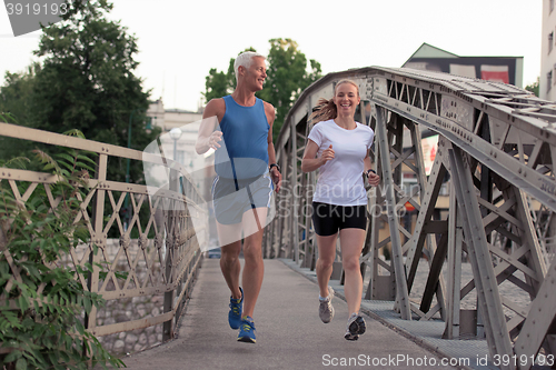 Image of couple jogging