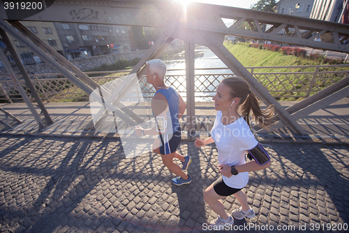 Image of couple jogging