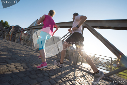 Image of couple jogging