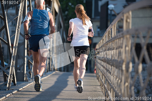 Image of couple jogging