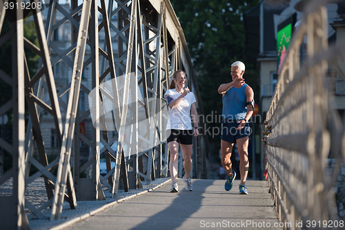 Image of couple congratulate and happy to finish