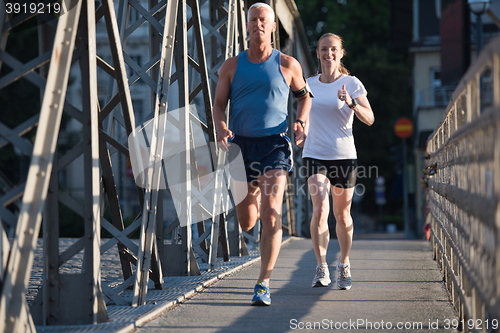 Image of couple jogging