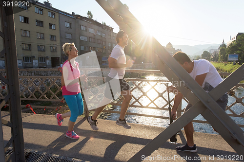 Image of couple jogging