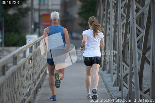 Image of couple jogging