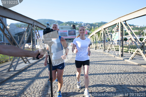 Image of couple jogging