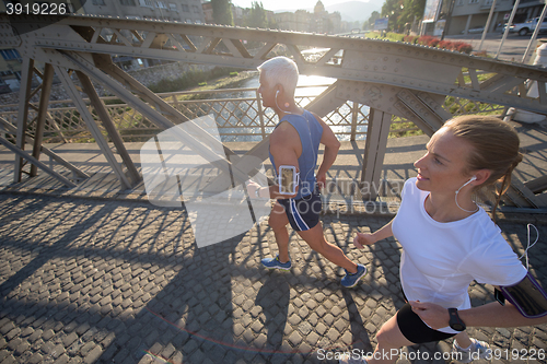 Image of couple jogging