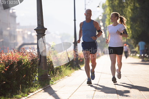 Image of couple jogging