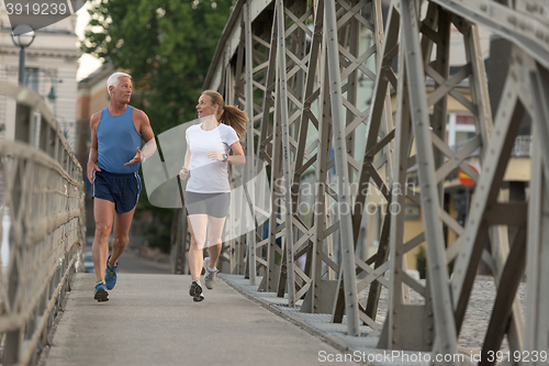 Image of couple jogging