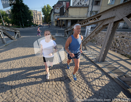 Image of couple jogging
